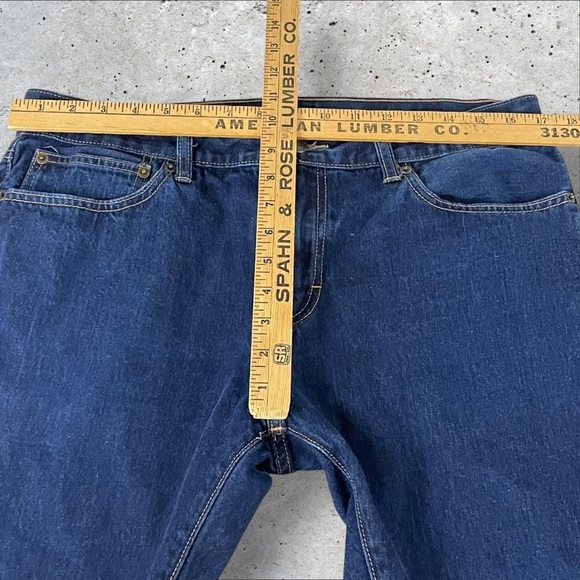 J Crew Slim Jeans 34x30 (Fits 34x29) Dark Wash Selvedge Denim J7569 318 - Picture 9 of 14